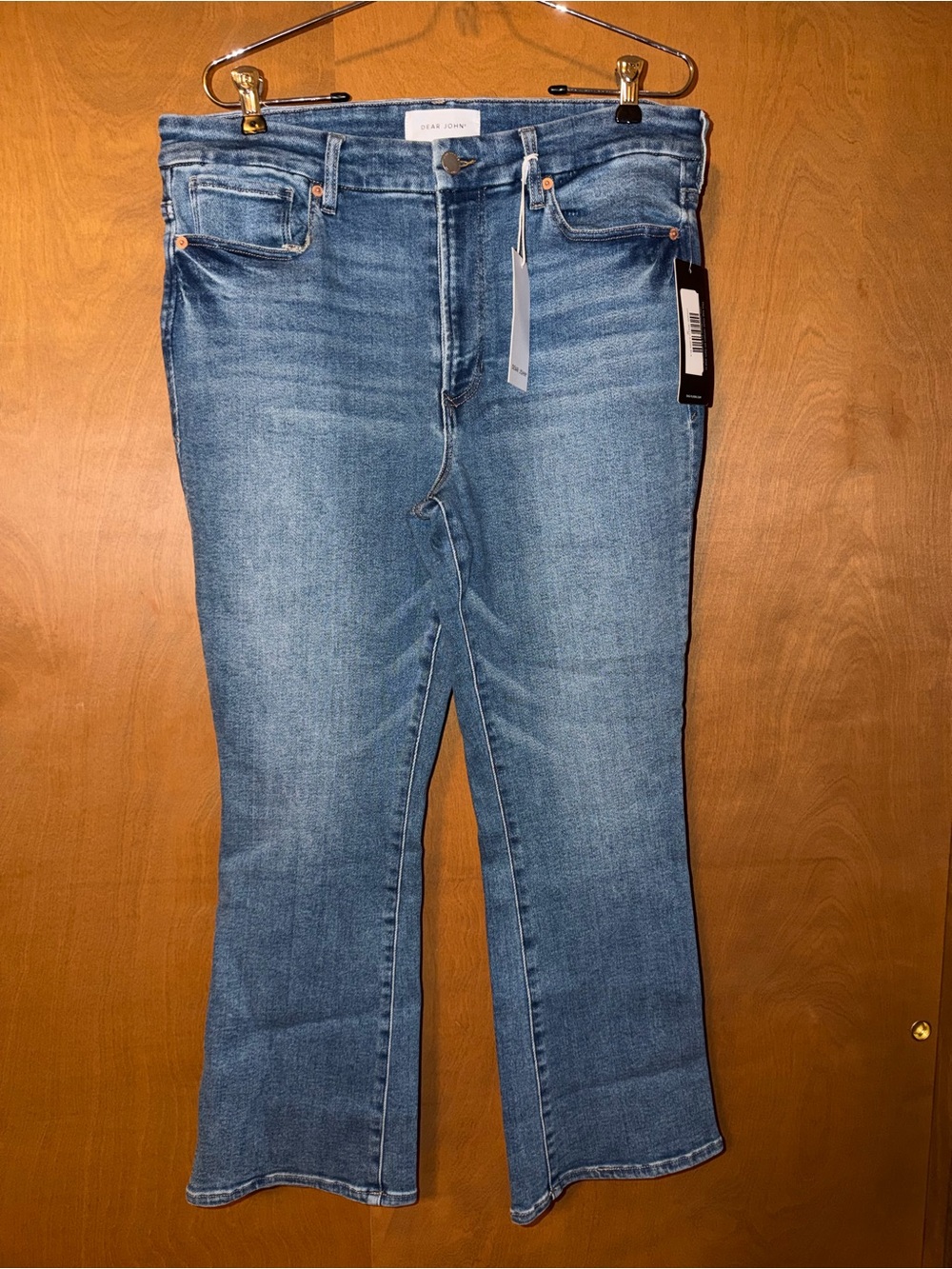 Dear John Blue Flare Jeans with Subtle Fade
